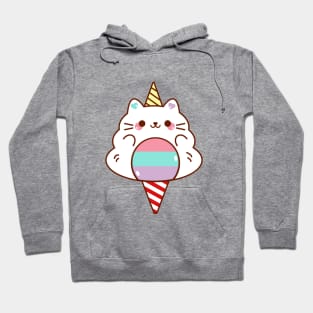 Magical Unicorn Cat Kitten Cotton Candy Hoodie